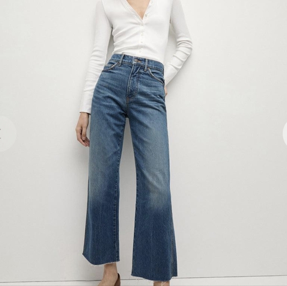 Veronica Beard Denim - Veronica Beard "Dylan" ankle high rise straight leg jeans Sz 28